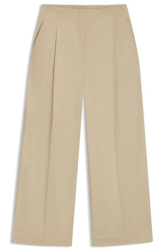Relaxed-fit culottes in stretch cotton Relaxed-fit culottes in stretch cotton