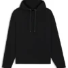 Relaxed-fit hoodie in mercerised cotton