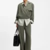 Relaxed-fit jacket in Japanese crepe