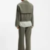 Relaxed-fit jacket in Japanese crepe
