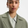 Relaxed-fit jacket in Japanese crepe