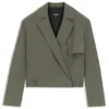 Relaxed-fit jacket in Japanese crepe