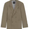 Relaxed-fit jacket in stretch fabric