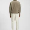 Relaxed-fit jacket in stretch fabric with wing collar Relaxed-fit jacket in stretch fabric with wing collar