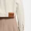 Relaxed-fit jacket in washed ecru denim