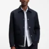 Relaxed-fit jacket in water-repellent peached fabric Relaxed-fit jacket in water-repellent peached fabric