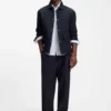 Relaxed-fit jacket in water-repellent peached fabric Relaxed-fit jacket in water-repellent peached fabric