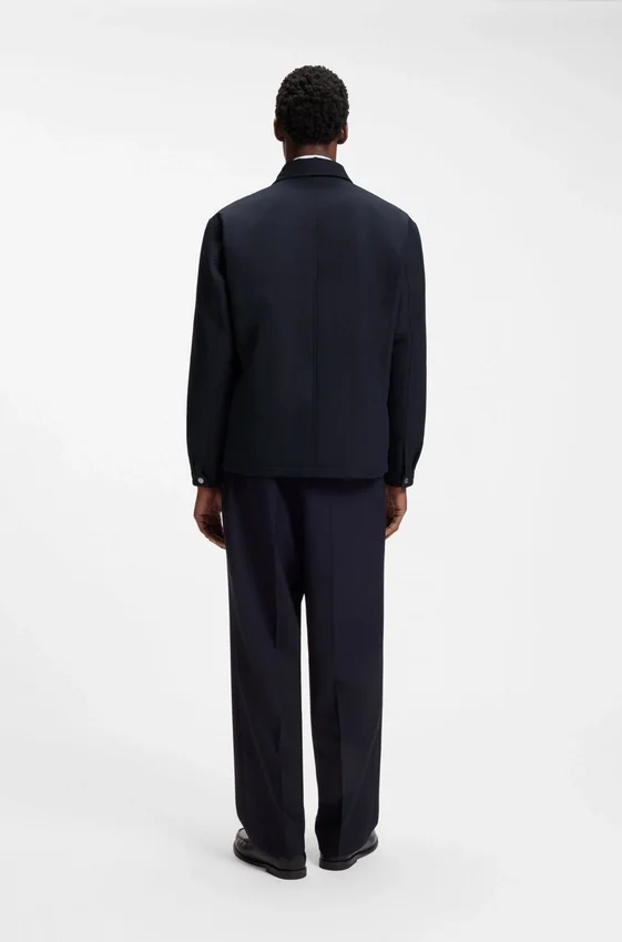 Relaxed-fit jacket in water-repellent peached fabric Relaxed-fit jacket in water-repellent peached fabric