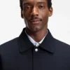 Relaxed-fit jacket in water-repellent peached fabric Relaxed-fit jacket in water-repellent peached fabric