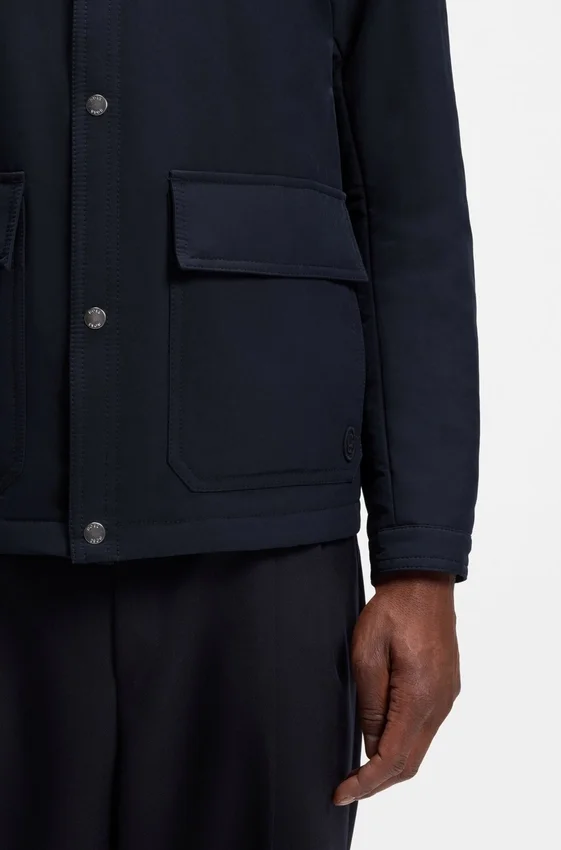 Relaxed-fit jacket in water-repellent peached fabric Relaxed-fit jacket in water-repellent peached fabric