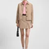 Relaxed-fit jacket with button front