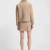 Relaxed-fit jacket with button front