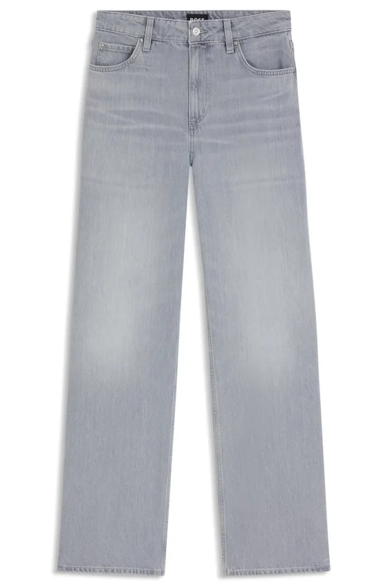 Relaxed-fit jeans in grey-blue denim Relaxed-fit jeans in grey-blue denim