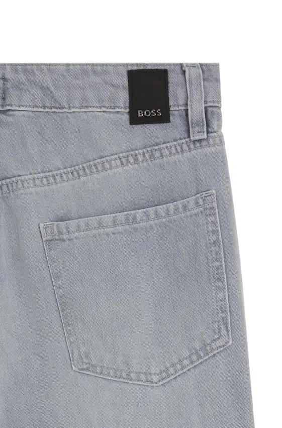 Relaxed-fit jeans in grey-blue denim Relaxed-fit jeans in grey-blue denim