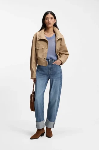 Relaxed-fit jeans with balloon leg