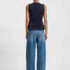 Relaxed-fit jeans with stepped hems Relaxed-fit jeans with stepped hems