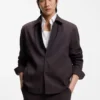 Relaxed-fit overshirt in a linen blend Relaxed-fit overshirt in a linen blend