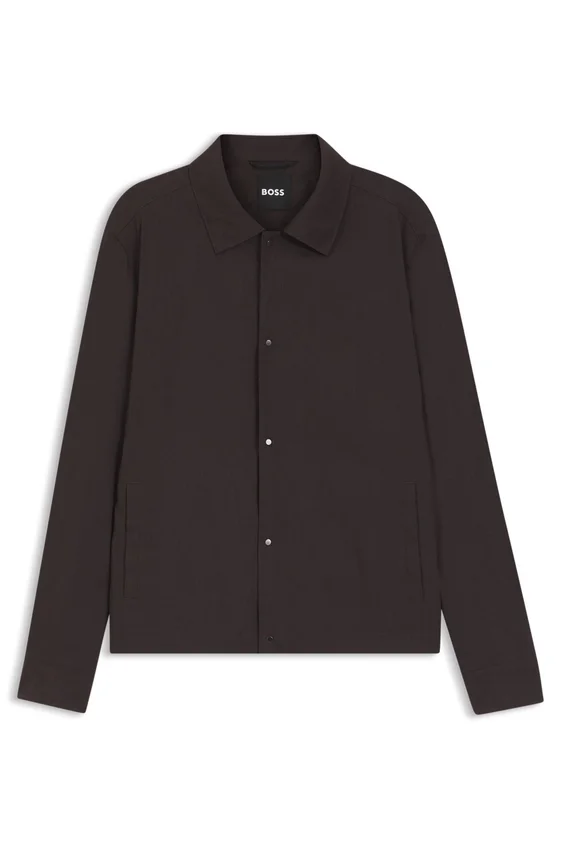 Relaxed-fit overshirt in a linen blend Relaxed-fit overshirt in a linen blend