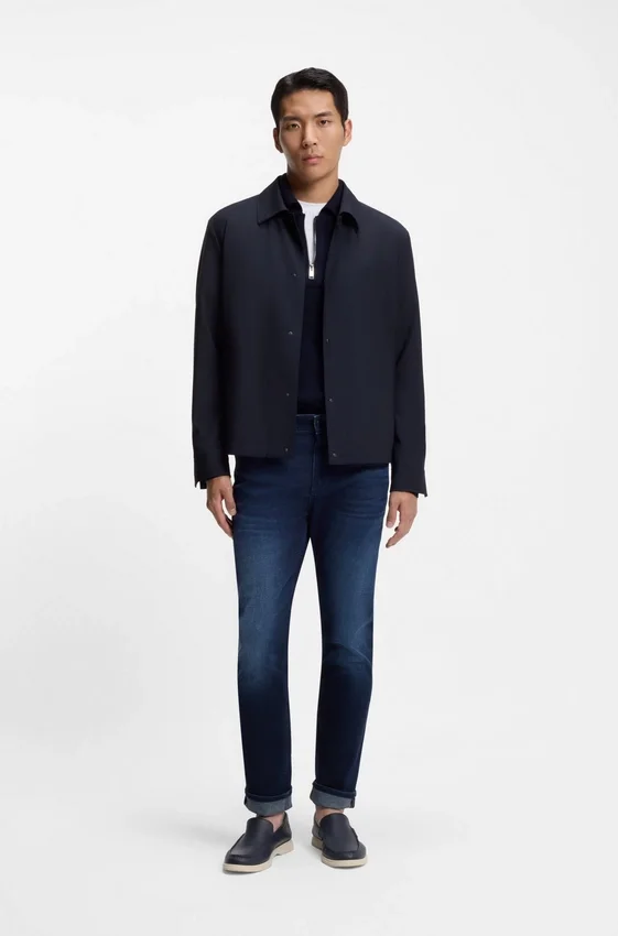 Relaxed-fit overshirt in a wool blend Relaxed-fit overshirt in a wool blend