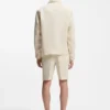 Relaxed-fit overshirt in Italian-made linen twill