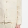 Relaxed-fit overshirt in Italian-made linen twill