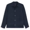 Relaxed-fit overshirt in Italian-made linen twill