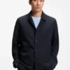 Relaxed-fit overshirt in performance seersucker
