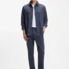 Relaxed-fit overshirt in washable virgin wool Relaxed-fit overshirt in washable virgin wool