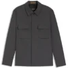 Relaxed-fit overshirt in water-repellent wool
