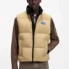 Relaxed-fit padded vest with logo badge Relaxed-fit padded vest with logo badge