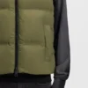 Relaxed-fit padded vest with logo badge
