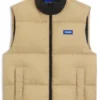 Relaxed-fit padded vest with logo badge Relaxed-fit padded vest with logo badge