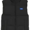 Relaxed-fit padded vest with logo badge