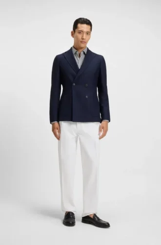 Relaxed-fit pants in cotton twill