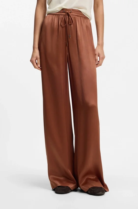 Relaxed-fit pants in satin Relaxed-fit pants in satin