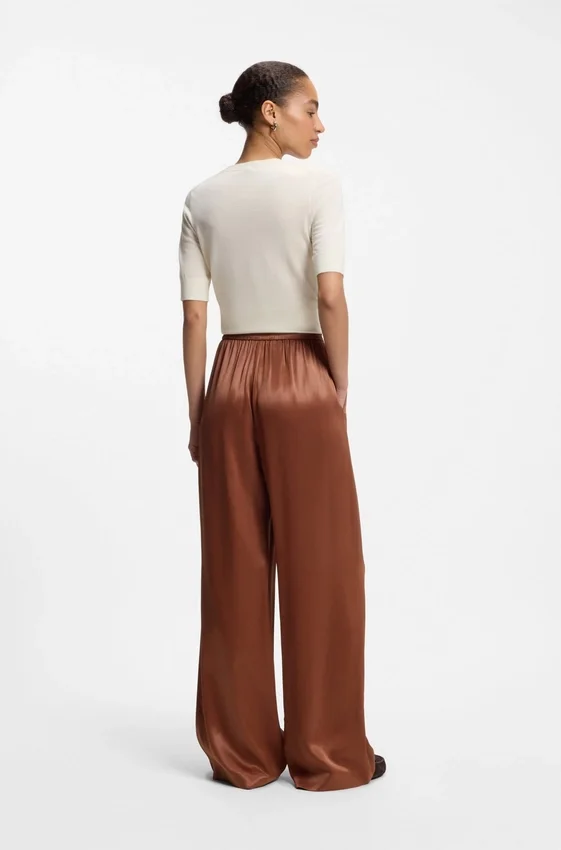 Relaxed-fit pants in satin Relaxed-fit pants in satin