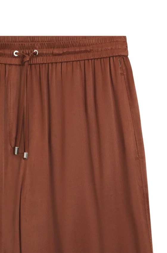 Relaxed-fit pants in satin Relaxed-fit pants in satin