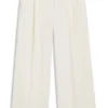 Relaxed-fit pants with pleat front