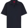 Relaxed-fit polo in breathable cotton