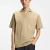Relaxed-fit polo in breathable cotton