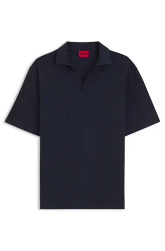 Relaxed-fit polo in breathable cotton