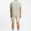 Relaxed-fit polo with jacquard collar