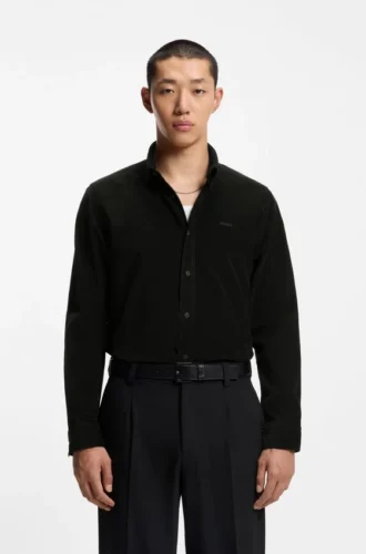 Relaxed-fit shirt in cotton corduroy