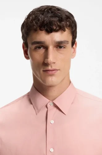 Relaxed-fit shirt in cotton poplin