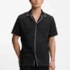 Relaxed-fit shirt in cotton seersucker