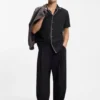 Relaxed-fit shirt in cotton seersucker