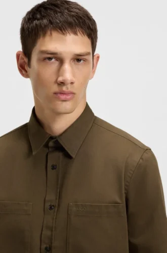 Relaxed-fit shirt in soft twill