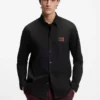 Relaxed-fit shirt in stretch-cotton canvas