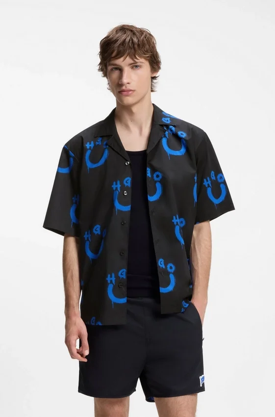 Relaxed-fit shirt with logo print Relaxed-fit shirt with logo print