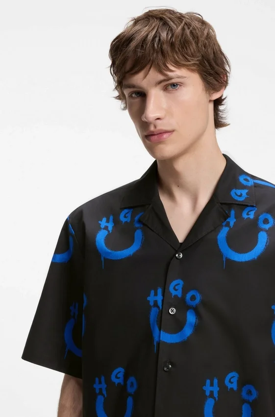 Relaxed-fit shirt with logo print Relaxed-fit shirt with logo print
